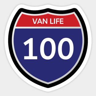 Van Life Interstate Sign Sticker